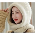 thumbnail image 3 of CoCopeaunts Beanie Hats for Women Winter Hat Hat Hat Scarf Set Outdoor Warm Knit Skull Cap Plush Warm Winter Beanies Hat, 3 of 4