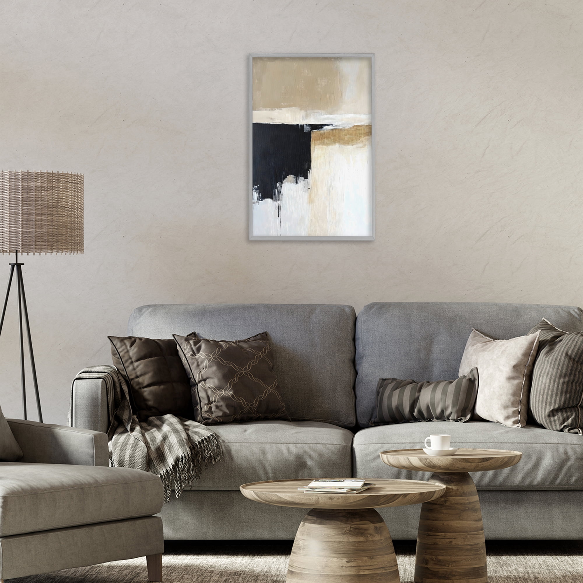 Stupell Industries Desert Shades Muted Neutrals Gray Framed Giclee Art, design by Gina Kelly