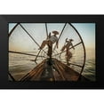 thumbnail image 2 of Martinelli, Michele 14x11 Black Modern Framed Museum Art Print Titled - Intha Fishermen, 2 of 5