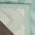 thumbnail image 6 of Nourison Versatile Indoor/Outdoor Aqua/Teal 7' x 10' Area Rug, (7x10), 6 of 10