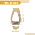 thumbnail image 4 of Unique Bargains Car Sunglasses Clip Universal Sun Visor Sunglasses Holder for Car Metal Suede Beige 9.5x5.3cm 1 Pcs, 4 of 7