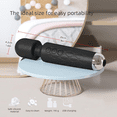thumbnail image 5 of Godewogo Wand personal massage vibrator, equipped with 20 vibration modes, 8-speed, body massager, wireless charging,black, 5 of 6