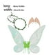 thumbnail image 5 of Sonducket Disfraz de hada elfo para Halloween, disfraz de ala de Ángel brillante, recuerdo de fiesta, pendientes de de flores, accesorios de Disfraces de disfraces Verde 60*48cm Sonducket AP013010-04, 5 of 6
