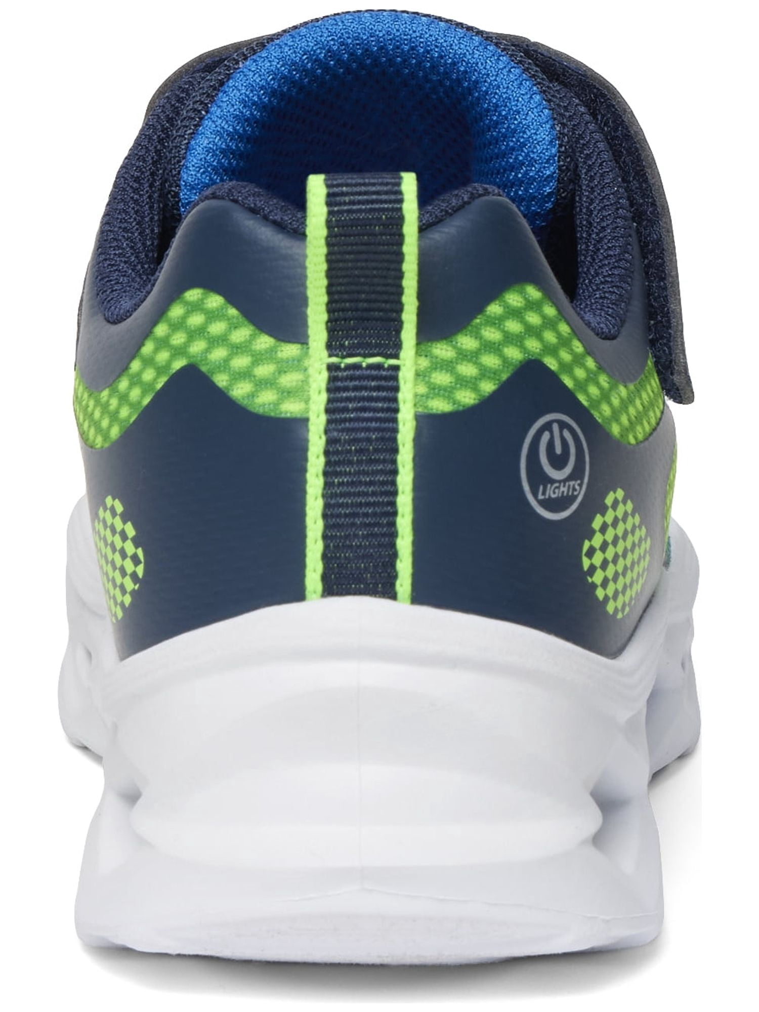 Skechers Boys Landan-Light Up Velcro Strap Sneaker