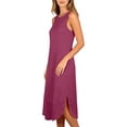 thumbnail image 4 of Vrorvz Long Nightgown for Womens Sleeveless Tank Nightshirts Sleepwear Loose Nightdress Nightgowns, 4 of 6