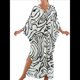 thumbnail image 2 of Vestido Caftán con Estampado Animal para Mujer, Talla Grande, para Playa, Verano 2025 y Negro Talla Única, 2 of 10