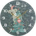 thumbnail image 5 of SKYSONIC Sloth Wall Clock 10 Inch Silent Non Ticking Round Clock Oil Painting Clock Easy to Read Clock for Living Room Bedroom Bathroom Home Decor, 5 of 7
