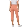 thumbnail image 6 of Lyrcatrment Yoga Capri Pants for Women Summer Stretchy High Waisted Pull on Cropped Work Pant with Pockets Side Slit Golf Workout Casual Business Capris, 6 of 8
