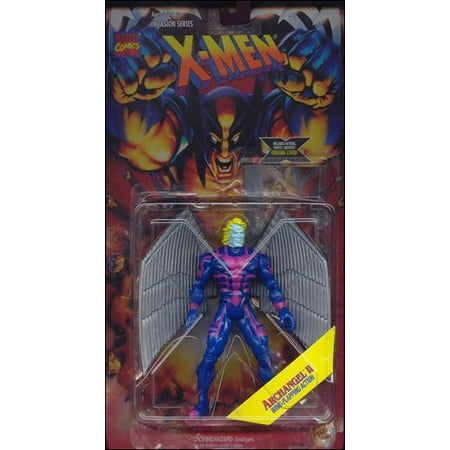 X Men Invasion Series Archangel II Wing Flapping Action Figure Toy Biz 1995