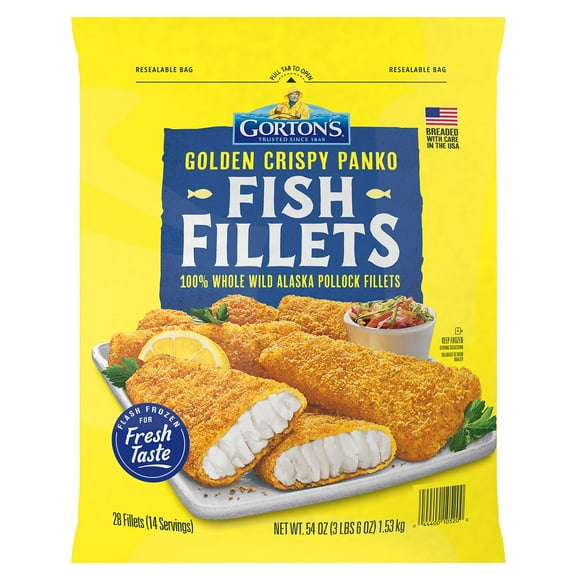 Gorton's Golden Crispy Panko Fish Fillets, Frozen, 28 ct.