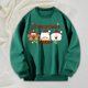 thumbnail image 1 of Sudadera con cuello redondo para mujer, manga larga, cómoda, con dibujos animados, cuello redondo, sudadera para vacaciones, compras, trabajo, ropa de SG Yinane Sudaderas con cuello redondo, 1 of 8
