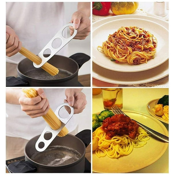 Outil de mesure de spaghetti en acier inoxydable Mesureur de pâtes 4  Portions Outils de cuisson Gadgets de contrôle pour la cuisine à domicile 