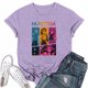 thumbnail image 1 of Moonsky Camiseta unisex Huntrix Dem-0n, colores cómodos, camiseta Huntrix para niñas, camiseta Mira Rumi Joey, merchandising, regalo juvenil para fans del K-pop (Morado claro L), 1 of 4