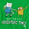 thumbnail image 2 of Adventure Time Fist Bump Unisex Adult T Shirt, Kelly Green, X-Large, 2 of 6