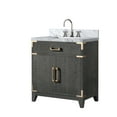 thumbnail image 2 of Laurel 30 in W x 22 in D Black Oak Single Bath Vanity, Carrara Marble Top, and Faucet Set, 2 of 5