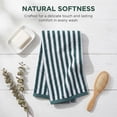 thumbnail image 5 of Unique Bargains Striped Cotton Quick Dry Hand Towels Green 4pcs 29" x 13", 5 of 8