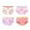 Purple, variant on lnmuld 4PCS Cotton Boxer Briefs Cute Cartoon Letter Girls Underwear Soft Briefs Comfortable Toddler Shorts Pants Size:6-8 Years