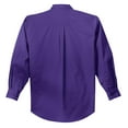 thumbnail image 6 of Port Authority Tall Long Sleeve Shirt (TLS608) Purple, 3XLT, 6 of 6