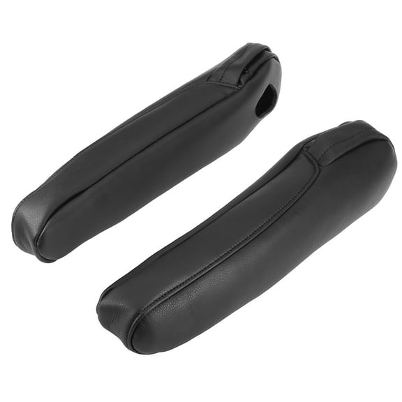 1 Pair Front Seat Armrest Cover Replacement Microfiber Leather Black for Honda Odyssey 2005-2010