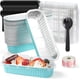 thumbnail image 1 of Juego de 50 Moldes para Hornear, Moldes Rectangulares de Aluminio de 200ml, Mini Moldes para Hornear Pan con Cucharas y Tapas, Moldes para Tartas para Magdalenas, Pastel, Minibrownie, 1 of 4