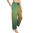 thumbnail image 2 of Daiia Orange To Teal Gradient Women's Sleep Pant with Pockets and Drawstring,Pajama Pants-XX-Large, 2 of 9