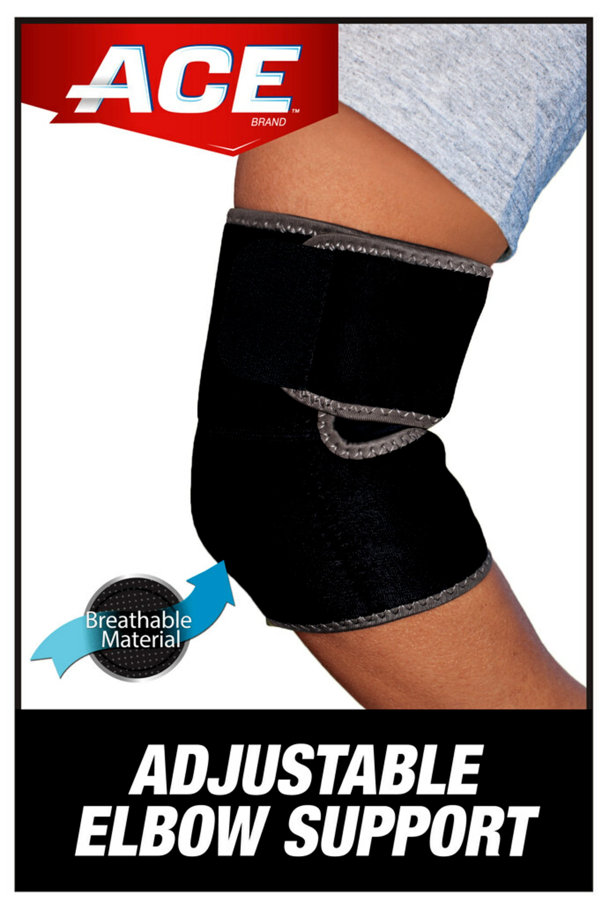 Ace Brand Neoprene Elbow Support Adjustable Brace One Size Walmart