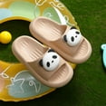 thumbnail image 2 of Hessimy Toddler Little Kids Slides Sandals Beach Pool Shower Slides Anti-Skid Home Bath Slippers Cute Summer Outdoor Shoes for Girls and Boys house slippers for toddler kids(Khaki,13), 2 of 7