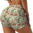 thumbnail image 2 of Naloa Mushrooms Gnomes Biker Shorts for Women Seamless Scrunch Short Women’s Yoga Shorts for Gym Running Sport Shorts - Large, 2 of 9