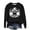 Black, variant on ibiyuan Women's Halloween Graphic Sweatshirt Crewneck Quality Shirts for Women Trendy Pumpkin Season Pumpkin Embroidered Cotton Sweater Pullover Shirt Top Halloweens Couples Gifts