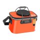 thumbnail image 3 of Cubo de pesca plegable para acampar al aire libre con correa para el hombro contenedor de pescado resistente naranja, 3 of 8
