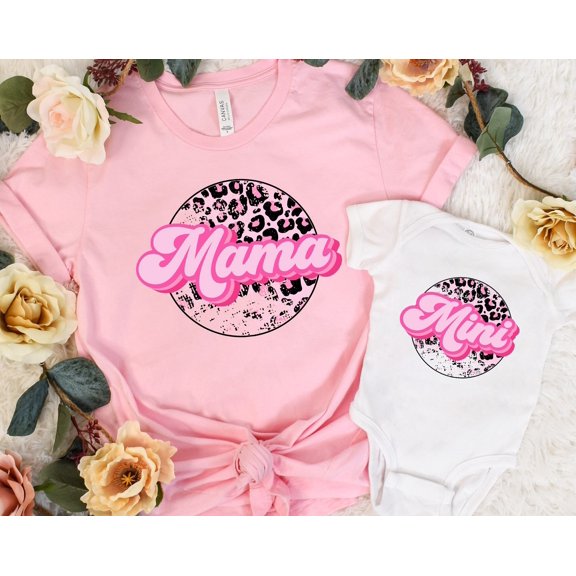 Mama Mini Leopard Shirt Mama Shirt Mini Shirt New Mom Shirt First Motheramp39s Day Shirt N