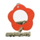 thumbnail image 4 of Espejo de madera para pájaros con perca, soporte para loros, mascota de naranja Zulema Espejo de pájaro con percha, 4 of 8