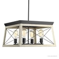 thumbnail image 4 of Urban Ambiance Luxury Farmhouse Chandelier, Size: 12"H x 20"W, with Urban Industrial Style Elements, Charcoal Finish, UHP2123, 4 of 4