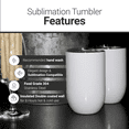 thumbnail image 3 of SDN Custom 12oz Blank White Sublimation Wine Tumbler with High-Grade Coating (6 Pack), 3 of 10