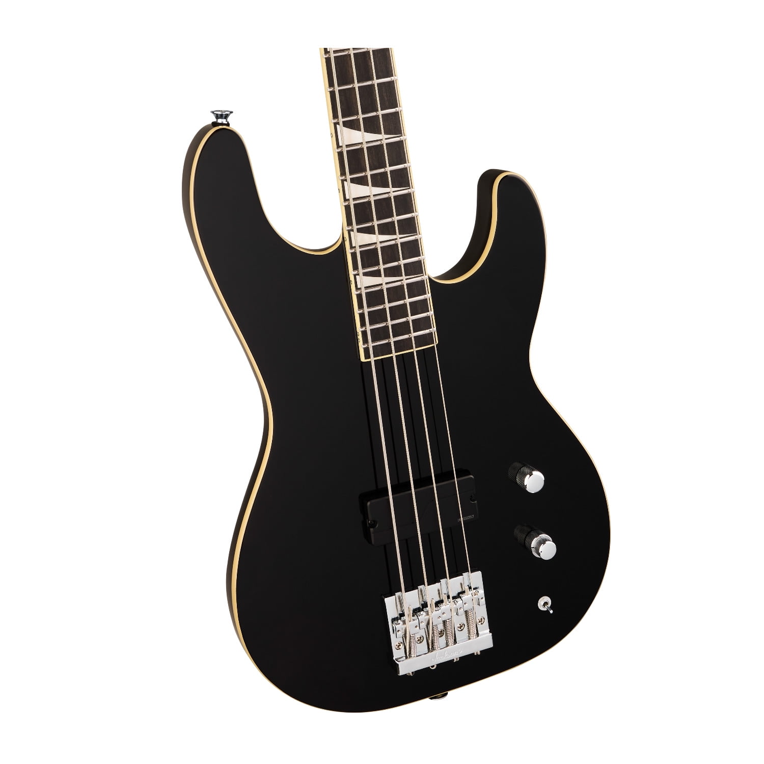 Jackson Pro Plus Limited Edition Pure Metal 4-String Concert Bass Guitar with Fishman Fluence Pickup (Gloss Black)