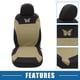 thumbnail image 3 of Juego de 4 fundas universales para asientos de coche Unique Bargains Lavables Transpirables Beige, 3 of 7
