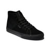 DC Mens Manual Hi Le Leather Lace Up Skate Shoes Black 10.5 Medium (D)