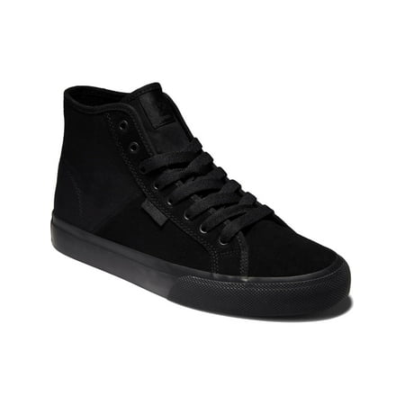 

DC Mens Manual Hi Le Leather Lace Up Skate Shoes Black 10.5 Medium (D)