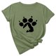 thumbnail image 1 of Camiseta de manga corta con estampado de animales y cuello redondo suelto a la moda de verano para mujer Pompotops hfajkhk135061, 1 of 7