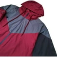 thumbnail image 3 of Men's 2-Piece Windbreaker Colorblock Tracksuit Meshed Lined Nylon Water Repellent Sauna GYM Outfit, 3 of 3