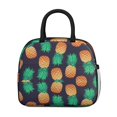 thumbnail image 2 of Lunch Bag Lunch Box for Women Reusable Insulated Lunch Bags,Water-Resistant Cute Pineapple Fruit Cooler Lunch Tote Bag, Large Capacity for Work Travel Picnic, 2 of 6