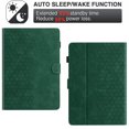 thumbnail image 5 of Case for Amazon Kindle 11th Generation (2022 Release), Embossed PU Leather Cover Flip with Smart Auto Wake / Sleep Stand Function Pencil Holder and Card Slots & Footgrip Case, Green, 5 of 5