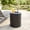 Black, variant on FOROUTIA 19.5" Black Tree Stump Side Table, Waterproof Magnesium Oxide Faux Wood Accent Table for Patio, Living Room, Bedroom, Small Space End Table, Sturdy Outdoor Stool, Lightweight Nightstand