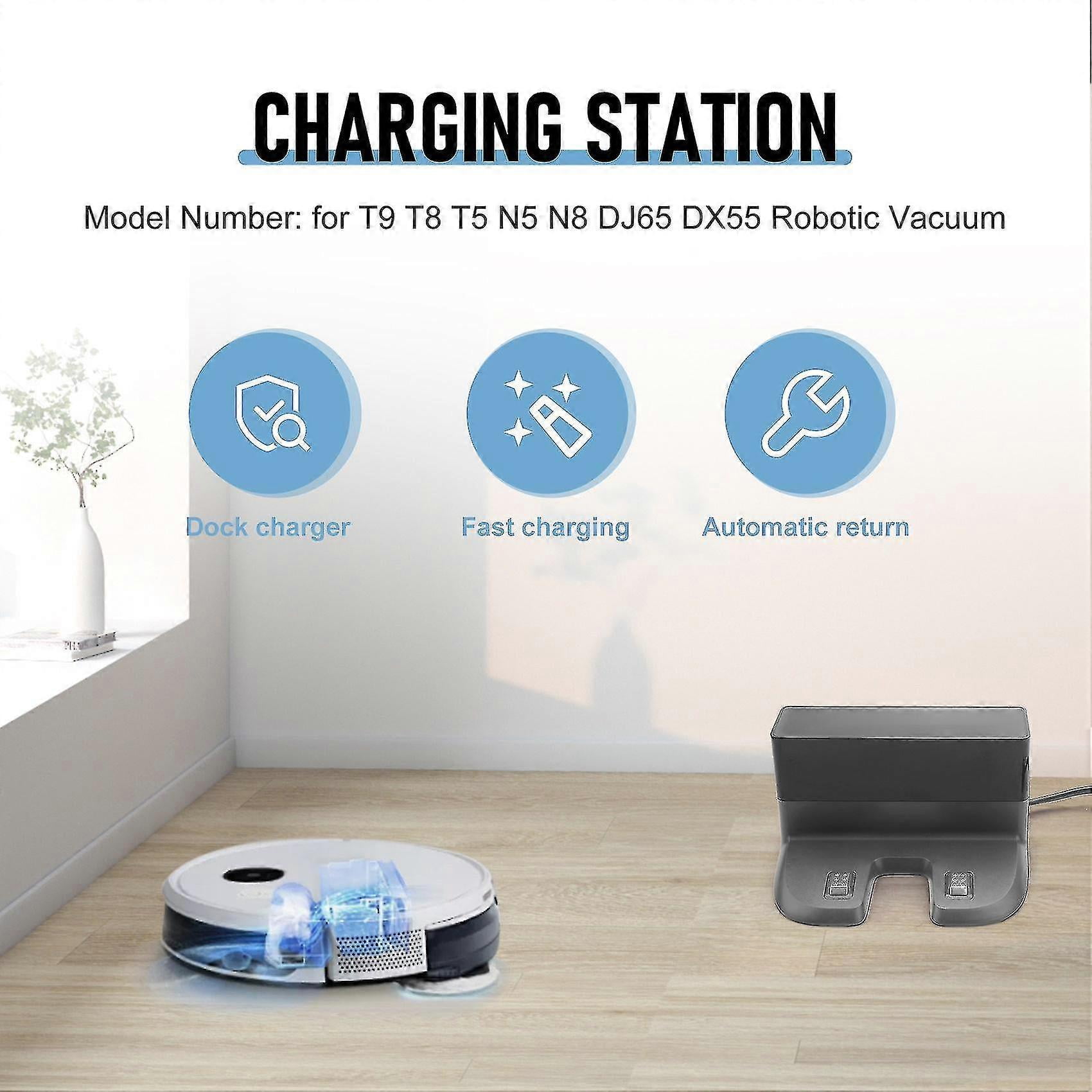 Charger Dock Base Charging Station For Ecovacs Deebot Ozmo T9 T8 T5 N5 N8 Dj65 Dx55 Robot Vacuum Cl