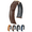 Dark Brown Band / Gold Buckle, variant on Camelgrain Pro Skin Leather Watch Strap - Blue - L - 16mm - Gold Buckle