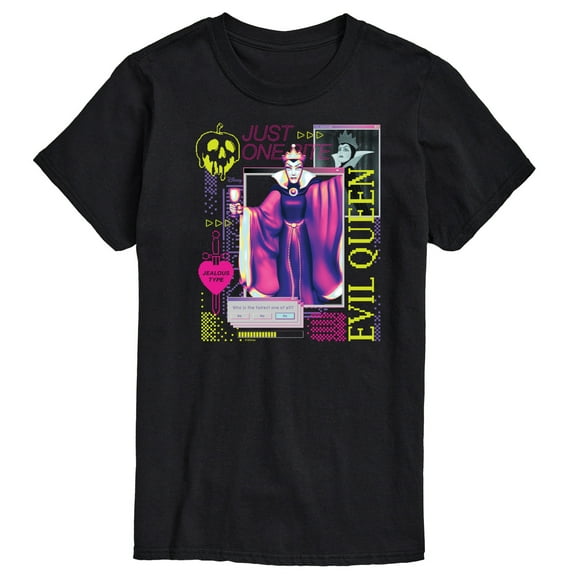 Disney Villians - Evil Queen Vapor Wave - Men's Short Sleeve Graphic T-Shirt