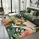 thumbnail image 1 of Living Room Carpet Tropical Rainforest Leopard Print Floor Mat Jute Bottom Rug Bedroom Home Decor Animal Bedside Soft Area Rugs My Lux Decor Round, 1 of 6