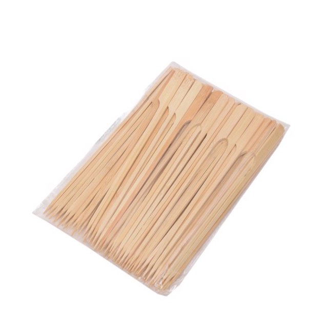 Soidarity 100 Uds. Tenedores de fruta para asar al aire libre, pinchos de bambú para cocinar de un solo uso, herramientas para barbacoa, utensilios para Estufas de camping Soidarity OD028035-00