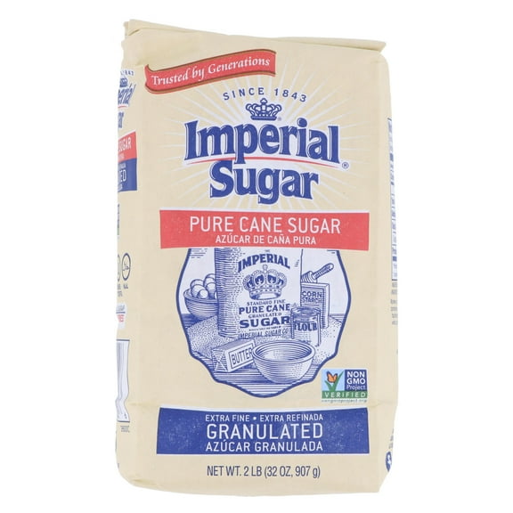 Imperial Sugar Extra Fine Granulated Pure Cane Sugar - 2 lb
