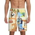 thumbnail image 3 of Lsque Bluey Mens Sleep Pajama Shorts,Short Pajama Pants, Cotton Ultra-Soft Knit-Small, 3 of 9